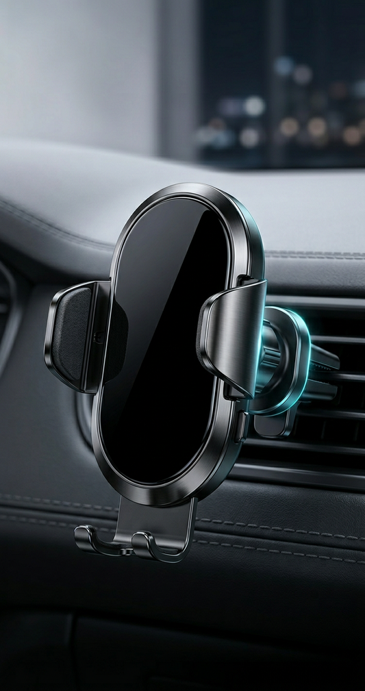 360° Secure Grip Car Vent Phone Mount – Universal, Sleek & Slip-Proof